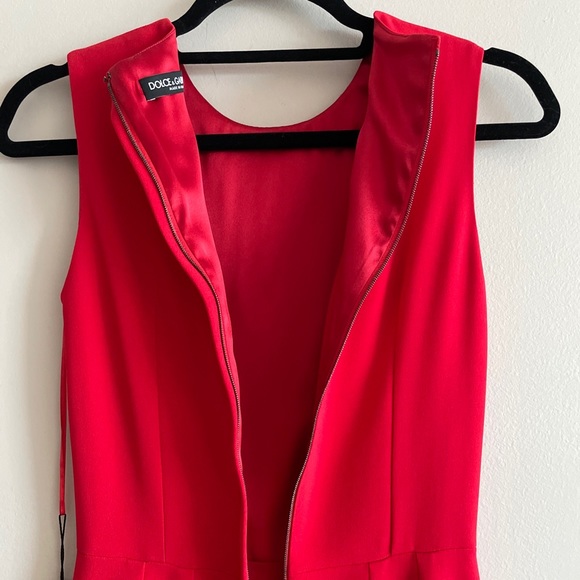 Dolce & Gabbana Red Sleeveless Sheath Dress - Picture 9 of 12